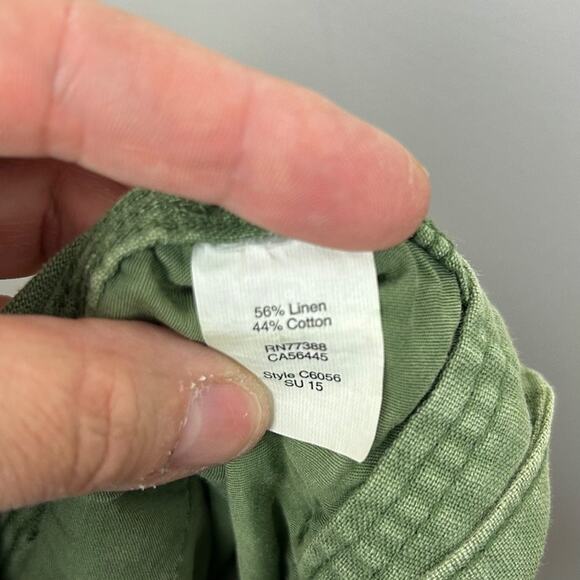J.Crew Women’s 6 Army Green Linen Cotton Blend Flat Front Chino Shorts 3” Inseam - Picture 5 of 5